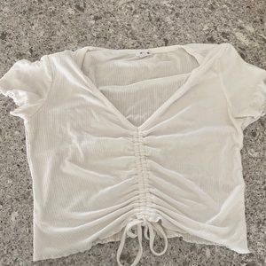 white  t-shirt with bow